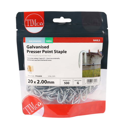 TIMCO Presser Point Staples - Galvanised