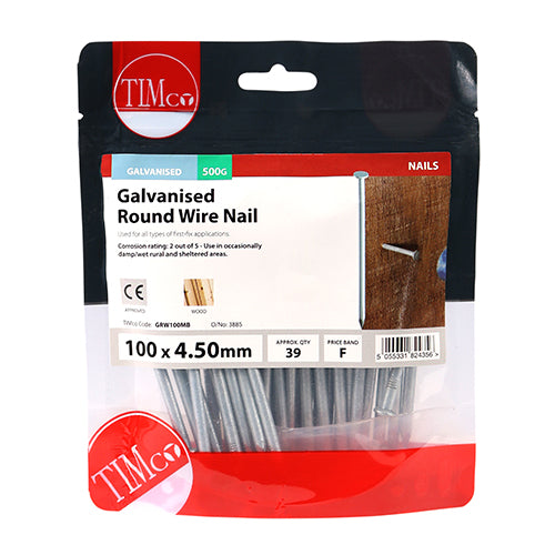 TIMCO Round Wire Nails - Galvanised