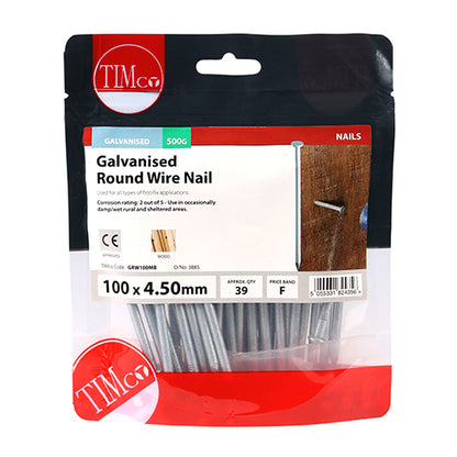 TIMCO Round Wire Nails - Galvanised