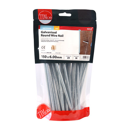 TIMCO Round Wire Nails - Galvanised