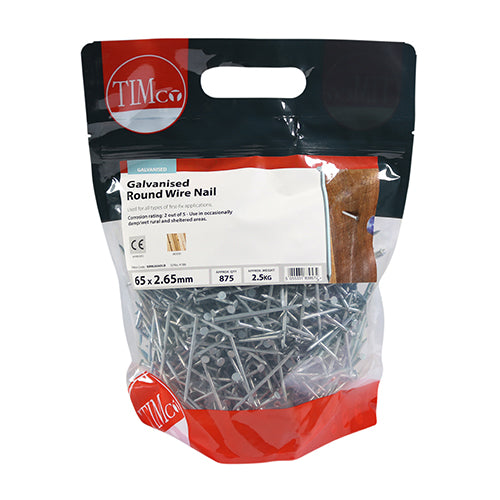 TIMCO Round Wire Nails - Galvanised