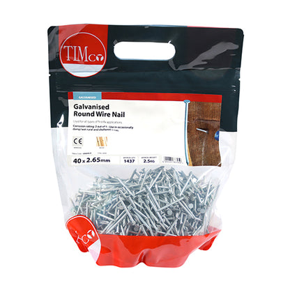 TIMCO Round Wire Nails - Galvanised