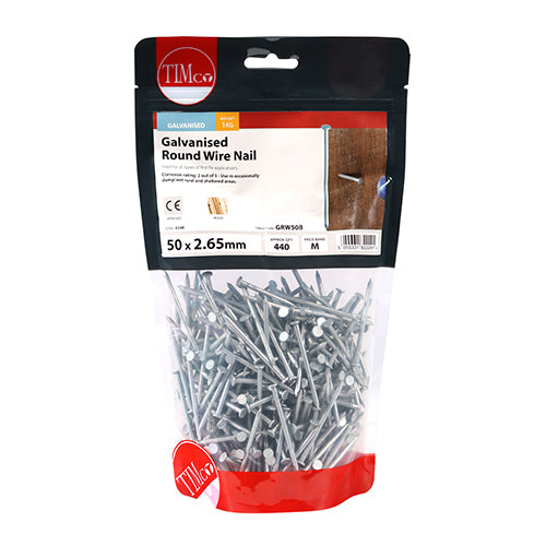 TIMCO Round Wire Nails - Galvanised