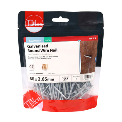 TIMCO Round Wire Nails - Galvanised