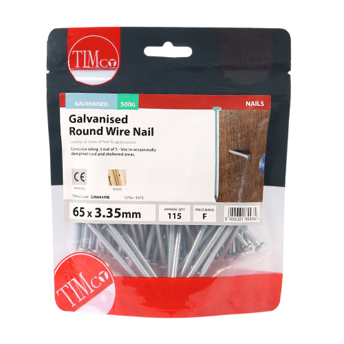 TIMCO Round Wire Nails - Galvanised