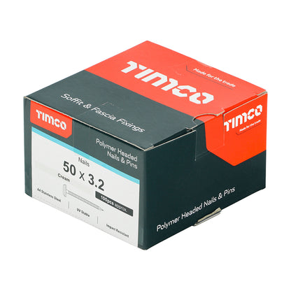 TIMCO Polymer Headed Nails - A4 Stainless Steel
