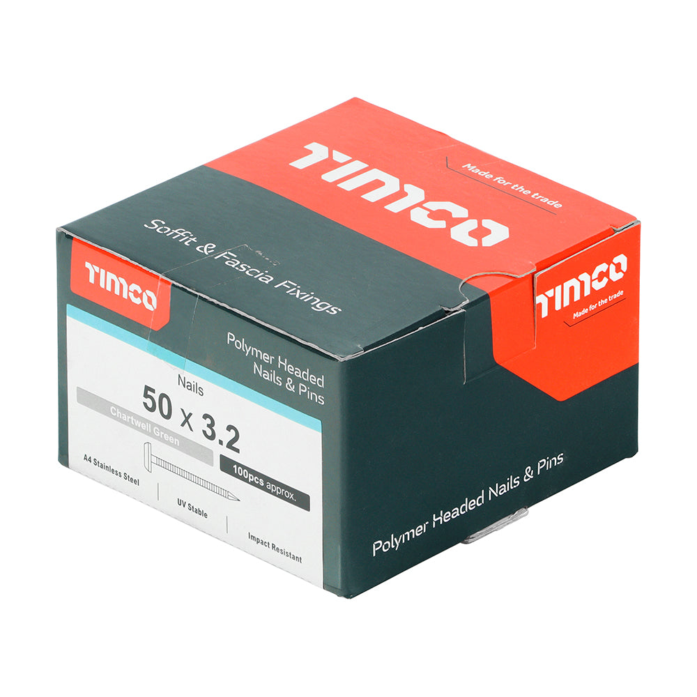 TIMCO Polymer Headed Nails - A4 Stainless Steel