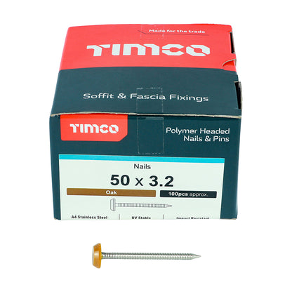 TIMCO Polymer Headed Nails - A4 Stainless Steel
