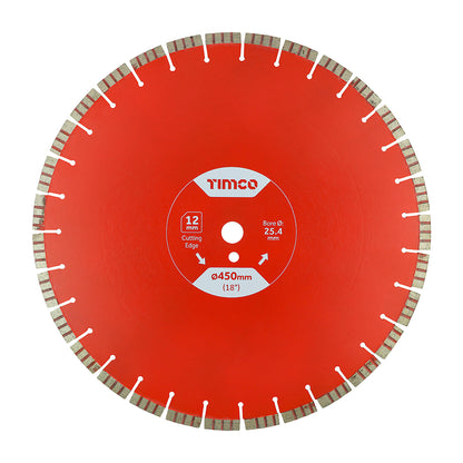 TIMCO Turbo Segmented Cutting Edge Diamond Blade
