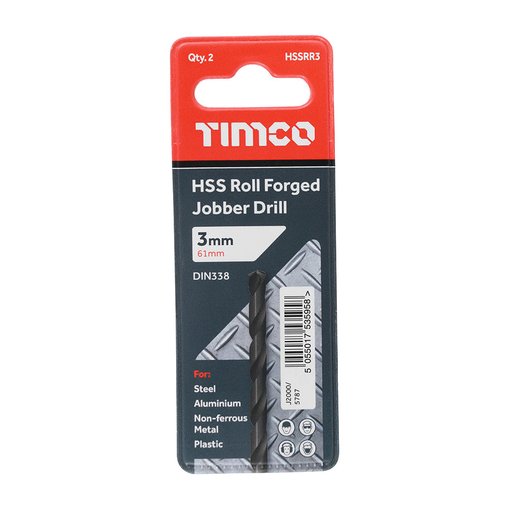 TIMCO Roll Forged Jobber Drills HSS - Metric