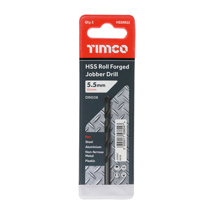 TIMCO Roll Forged Jobber Drills HSS - Metric