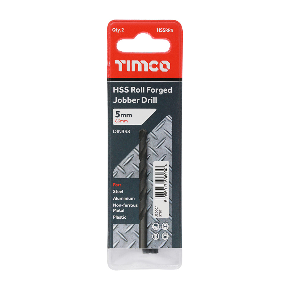 TIMCO Roll Forged Jobber Drills HSS - Metric