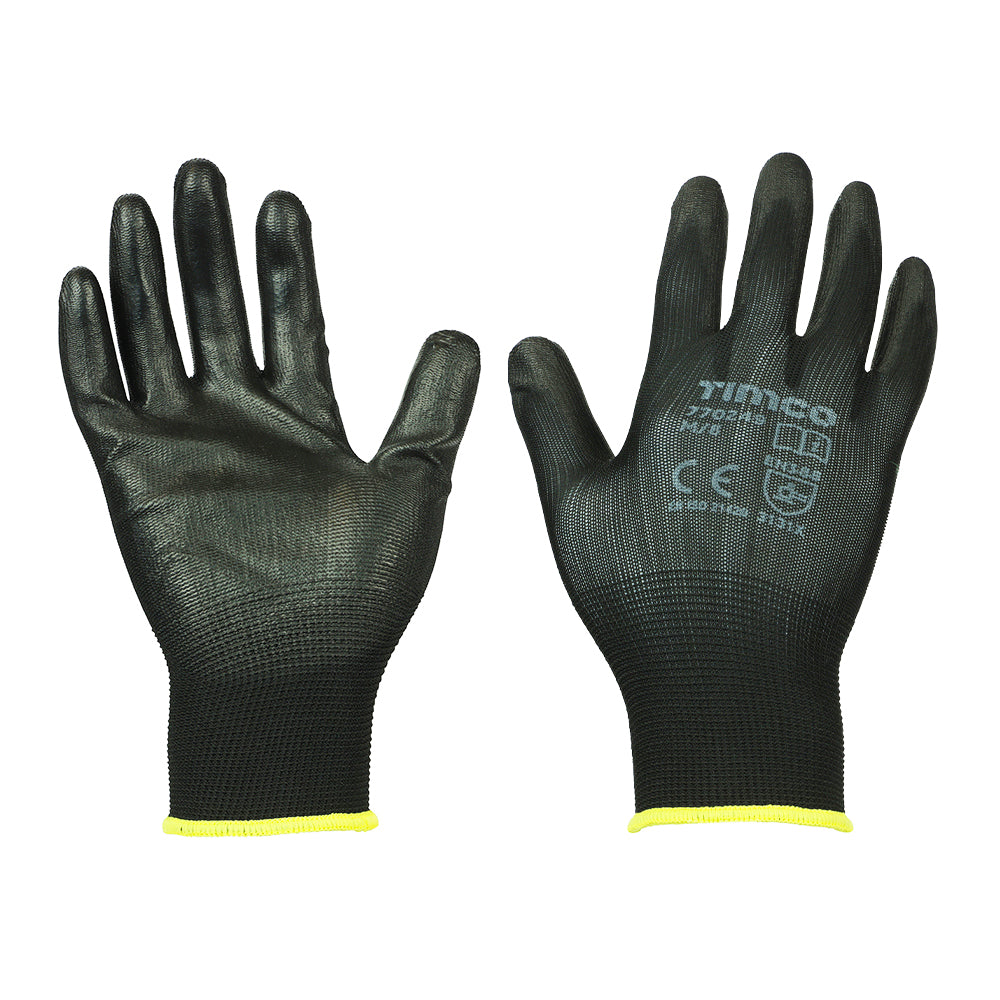 TIMCO Durable Grip PU Coated Polyester Gloves
