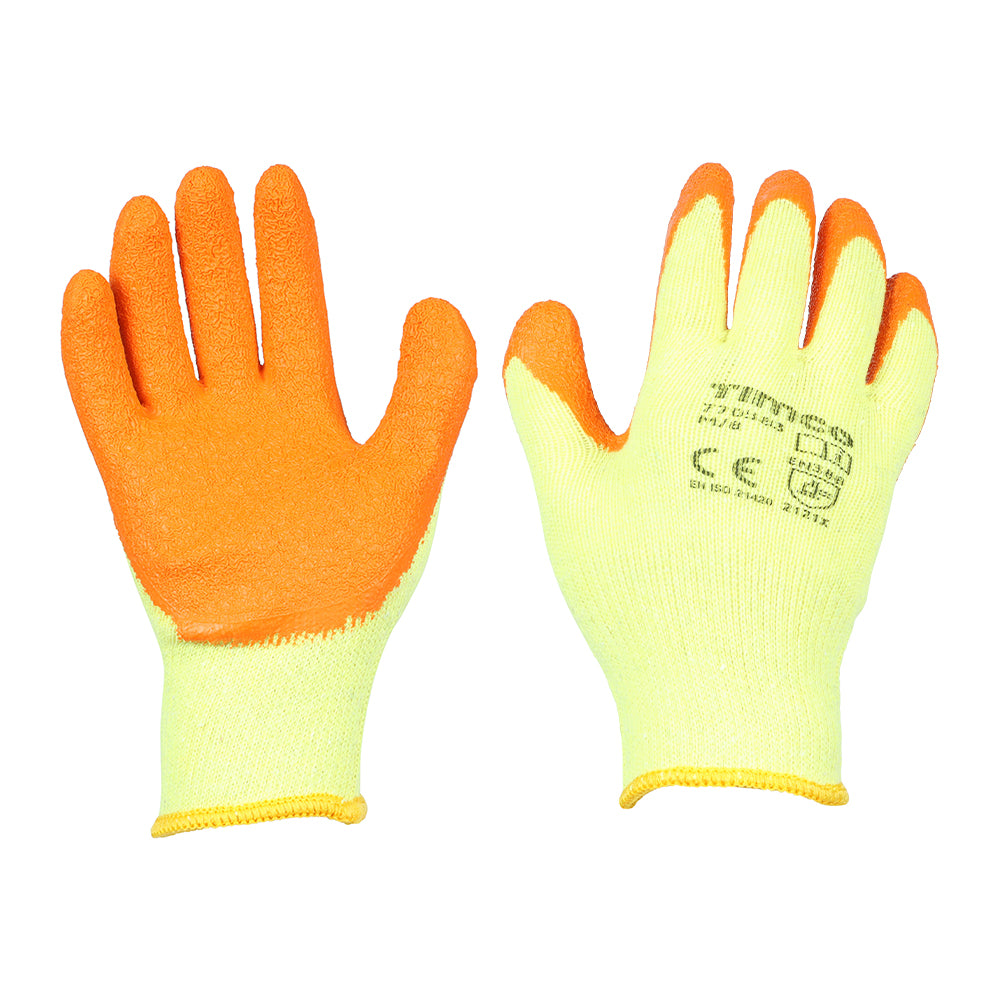 TIMCO Eco Grip Crinkle Latex Coated Polycotton Gloves Multi Pack