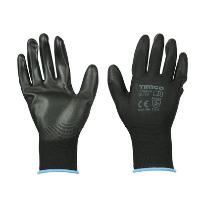 TIMCO Durable Grip PU Coated Polyester Gloves