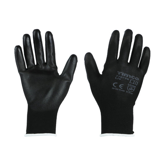 TIMCO Durable Grip PU Coated Polyester Gloves