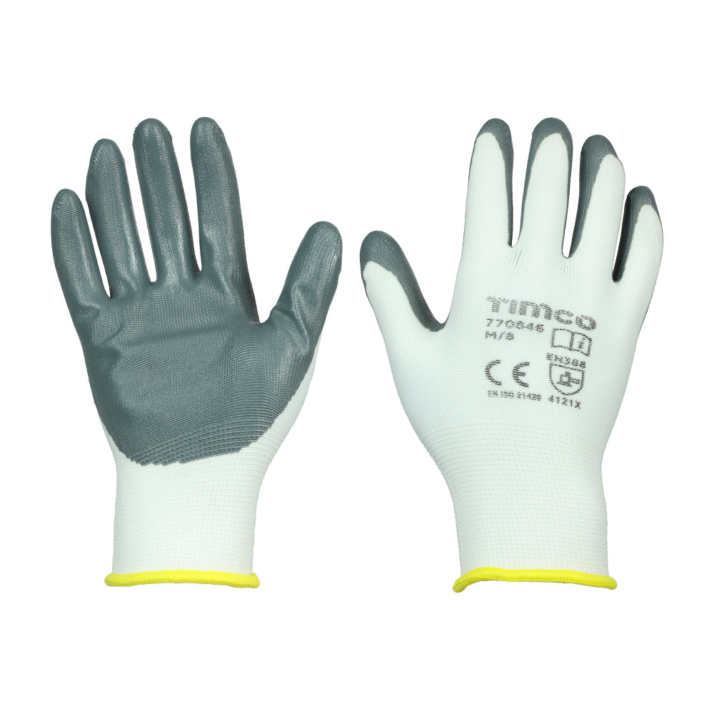 TIMCO Secure Grip Smooth Nitrile Foam Coated Polyester Gloves