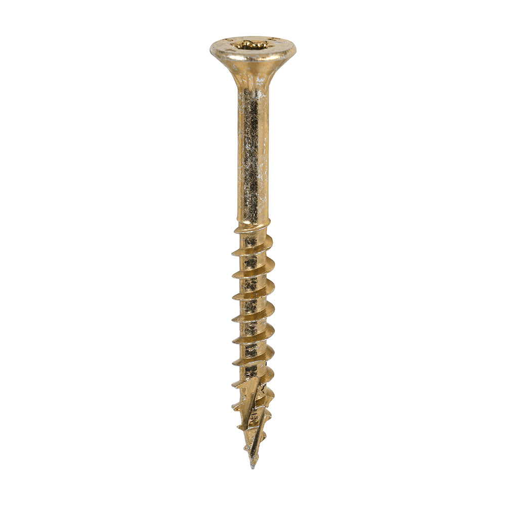 TIMCO C2 Clamp-Fix Multi-Purpose Premium Countersunk Gold Woodscrews - TUB