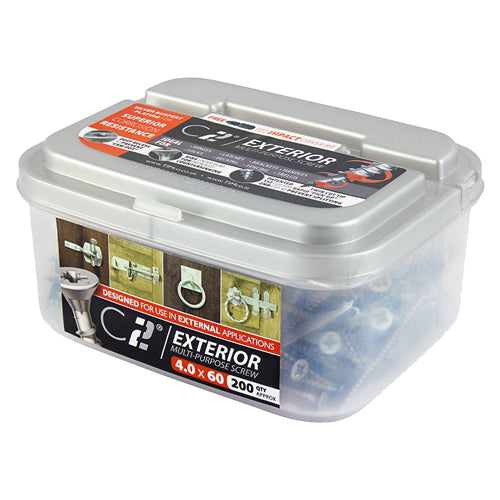 TIMCO C2 Exterior Multi-Purpose Premium Countersunk Silver Woodscrews
