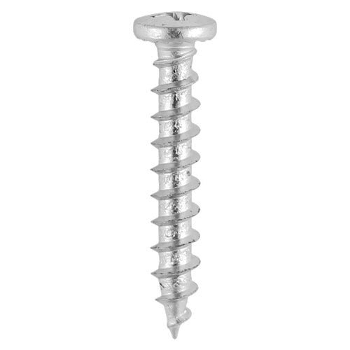 TIMCO Window Fabrication Screws Friction Stay Shallow Pan with Serrations PH Single Thread Gimlet Tip - Stainless Steel