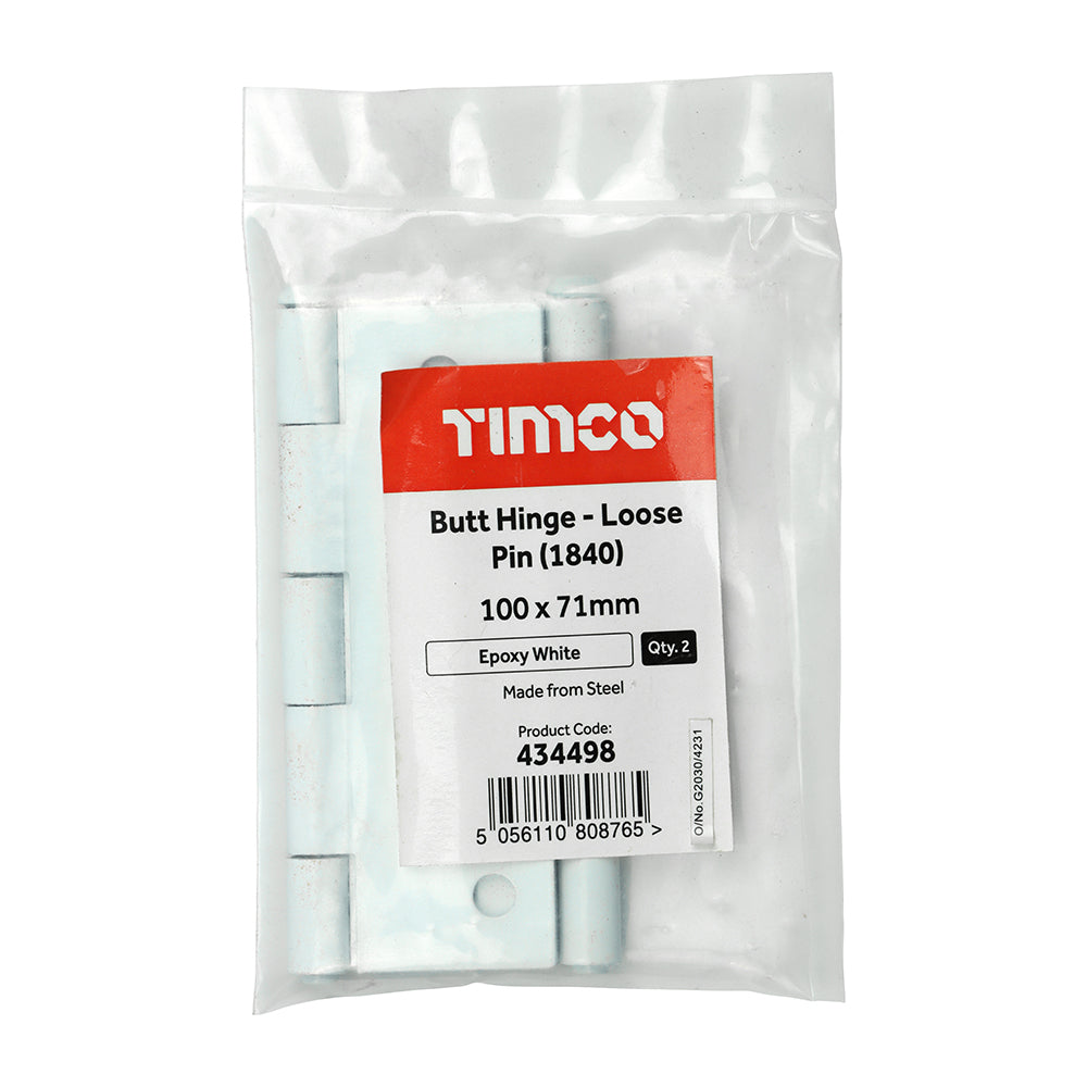 TIMCO Butt Hinges Loose Pin