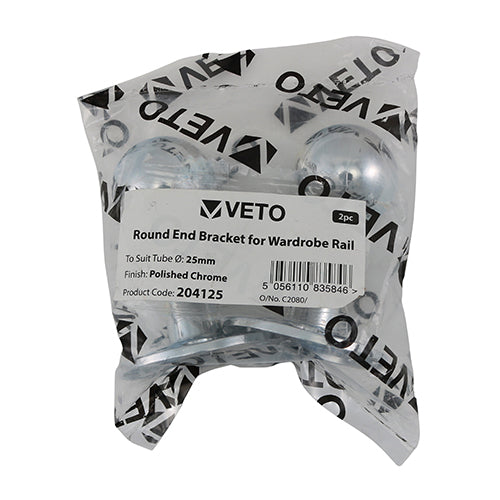 TIMCO End Bracket For Round Tube