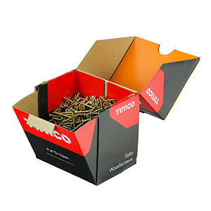 TIMCO Solo Countersunk Woodscrews - Yellow - Industrial Box