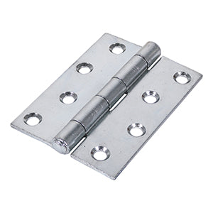 Strong Steel Plain Butt Hinge - Zinc