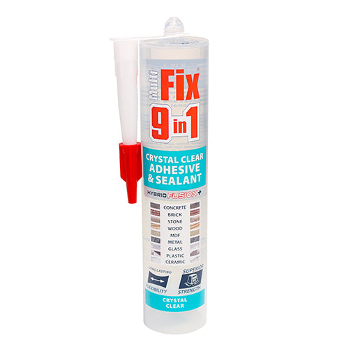 TIMCO 9 In 1 Adhesive & Sealant - Crystal Clear