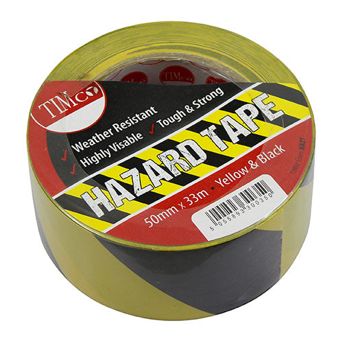 TIMCO Hazard Tape Yellow & Black