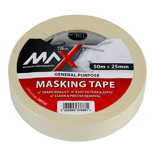 TIMCO Masking Tape Cream - 50m