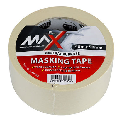 TIMCO Masking Tape Cream - 50m